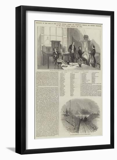 Rehearsal of the Game of Chess Played Between London and Portsmouth Through the Electric Telegraph-null-Framed Giclee Print