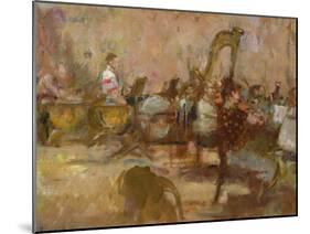 Rehearsal of the New York Philharmonic-Bernard Dunstan-Mounted Giclee Print