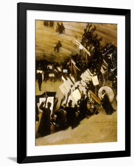 Rehearsal of the Pasdeloup Orchestra at the Cirque D’ Hiver, 1876-John Singer Sargent-Framed Giclee Print