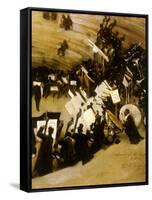 Rehearsal of the Pasdeloup Orchestra at the Cirque D’ Hiver, 1876-John Singer Sargent-Framed Stretched Canvas