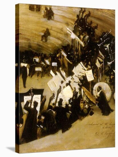 Rehearsal of the Pasdeloup Orchestra at the Cirque D’ Hiver, 1876-John Singer Sargent-Stretched Canvas