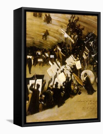 Rehearsal of the Pasdeloup Orchestra at the Cirque D’ Hiver, 1876-John Singer Sargent-Framed Stretched Canvas