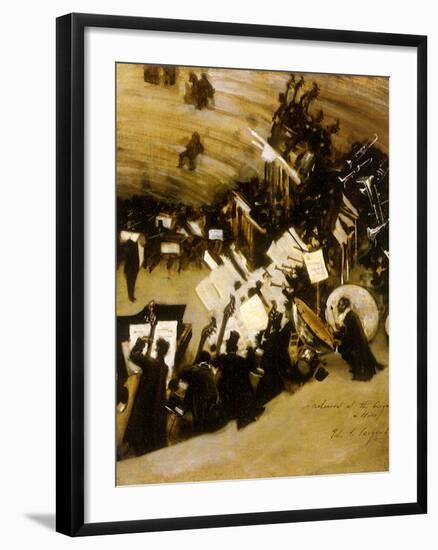 Rehearsal of the Pasdeloup Orchestra at the Cirque D’ Hiver, 1876-John Singer Sargent-Framed Giclee Print