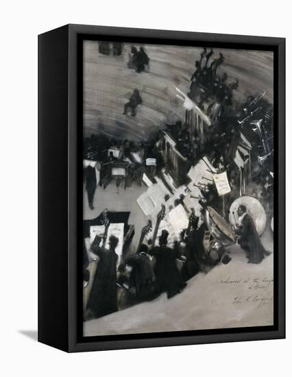 Rehearsal of the Pasdeloupe Orchestra-John Singer Sargent-Framed Stretched Canvas