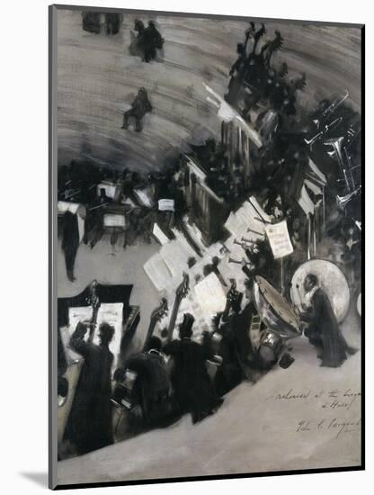 Rehearsal of the Pasdeloupe Orchestra-John Singer Sargent-Mounted Giclee Print