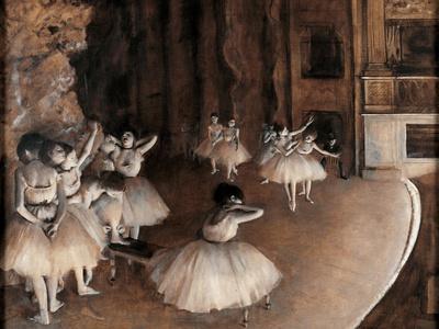 Rehearsal on Stage' Posters - Edgar Degas | AllPosters.com