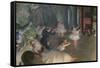 Rehearsal on Stage-Edgar Degas-Framed Stretched Canvas