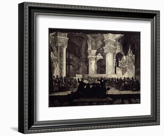 Rehearsals for Hamlet by Charles Louis Ambroise Thomas-Paul Signac-Framed Giclee Print