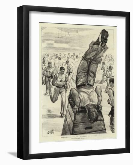 Rehearsing for the Military Tournament-Charles Paul Renouard-Framed Giclee Print