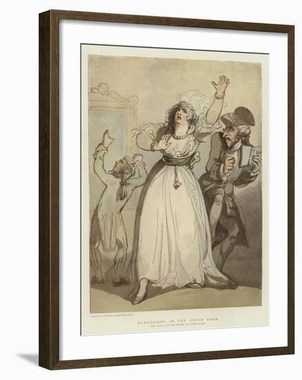 Rehearsing in the Green Room-null-Framed Giclee Print