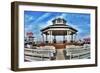 Rehoboth Beach, Delaware - Bandstand Day-Lantern Press-Framed Art Print