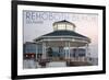 Rehoboth Beach, Delaware - Bandstand Twilight-Lantern Press-Framed Art Print