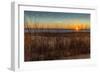 Rehoboth Beach, Delaware - Beach and Sunrise-Lantern Press-Framed Art Print