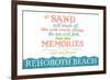 Rehoboth Beach, Delaware - Beach Memories Last Forever-Lantern Press-Framed Art Print