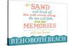 Rehoboth Beach, Delaware - Beach Memories Last Forever-Lantern Press-Stretched Canvas