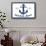 Rehoboth Beach, Delaware - Blue and White Anchor-Lantern Press-Framed Stretched Canvas displayed on a wall