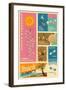 Rehoboth Beach, Delaware - Chemical Beach Elements-Lantern Press-Framed Art Print
