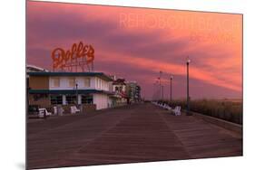 Rehoboth Beach, Delaware - Dolles and Sunset-Lantern Press-Mounted Premium Giclee Print