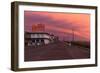 Rehoboth Beach, Delaware - Dolles and Sunset-Lantern Press-Framed Art Print