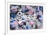 Rehoboth Beach, Delaware - Life is Sweet - Taffy Collage Sentiment-Lantern Press-Framed Premium Giclee Print