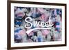 Rehoboth Beach, Delaware - Life is Sweet - Taffy Collage Sentiment-Lantern Press-Framed Premium Giclee Print