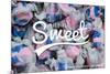 Rehoboth Beach, Delaware - Life is Sweet - Taffy Collage Sentiment-Lantern Press-Mounted Premium Giclee Print