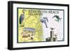 Rehoboth Beach, Delaware - Nautical Chart-Lantern Press-Framed Art Print