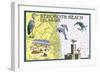 Rehoboth Beach, Delaware - Nautical Chart-Lantern Press-Framed Art Print