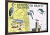 Rehoboth Beach, Delaware - Nautical Chart-Lantern Press-Framed Art Print