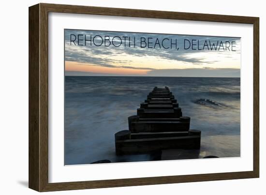 Rehoboth Beach, Delaware - Old Ride-Lantern Press-Framed Art Print