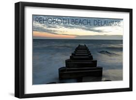 Rehoboth Beach, Delaware - Old Ride-Lantern Press-Framed Art Print