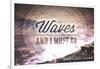 Rehoboth Beach, Delaware - the Waves are Calling - Circle-Lantern Press-Framed Art Print