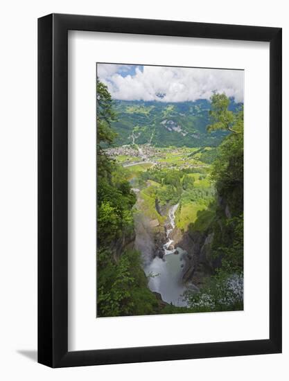 Reichenbach Falls, Fictional Location of Sherlock Holmes' Death, Meiringen, Switzerland, Europe-Christian Kober-Framed Photographic Print