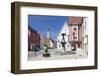 Reichsstattbrunnen Fountain and Pilgrimage Church Heilig Kreuz-Markus-Framed Photographic Print