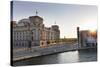 Reichstag at Sundown, Berlin, Germany-Markus Lange-Stretched Canvas