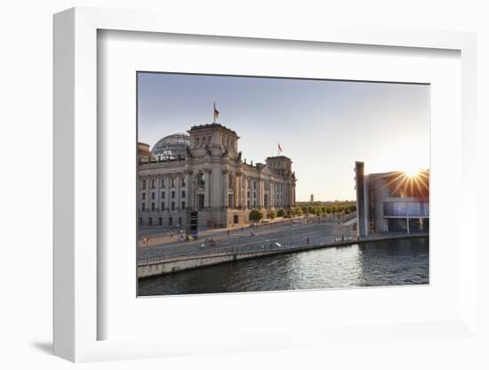 Reichstag at Sundown, Berlin, Germany-Markus Lange-Framed Photographic Print