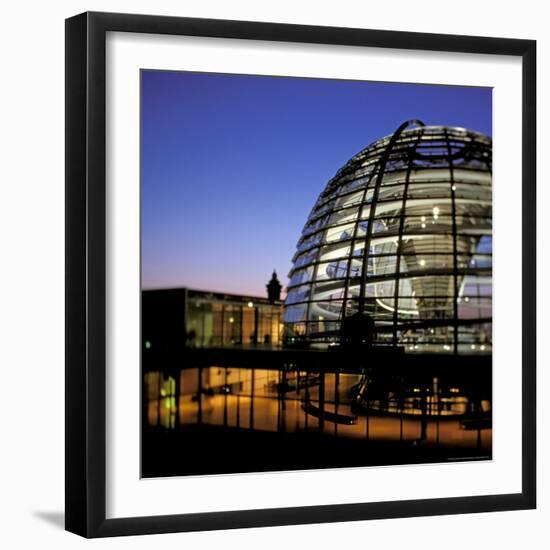 Reichstag Domed Roof, Berlin, Germany-Walter Bibikow-Framed Photographic Print