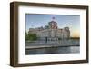 Reichstag Parliament Building at sunset, Mitte, Berlin, Germany, Europe-Markus Lange-Framed Photographic Print