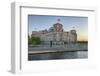 Reichstag Parliament Building at sunset, Mitte, Berlin, Germany, Europe-Markus Lange-Framed Photographic Print