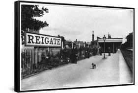 Reigate Station, Surrey-null-Framed Stretched Canvas