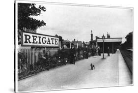 Reigate Station, Surrey-null-Stretched Canvas