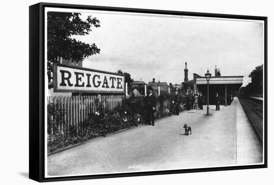 Reigate Station, Surrey-null-Framed Stretched Canvas