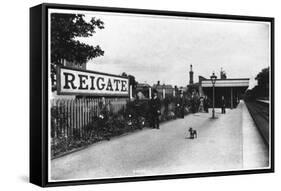 Reigate Station, Surrey-null-Framed Stretched Canvas