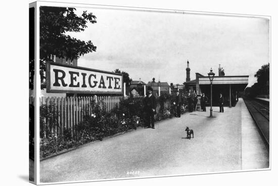 Reigate Station, Surrey-null-Stretched Canvas