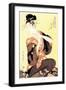 Reigning Beauty: Hanozuma-Kitagawa Utamaro-Framed Art Print