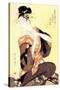 Reigning Beauty: Hanozuma-Kitagawa Utamaro-Stretched Canvas