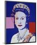 Reigning Queens: Queen Elizabeth II of the United Kingdom, 1985 (blue)-Andy Warhol-Mounted Art Print