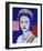 Reigning Queens: Queen Elizabeth II of the United Kingdom, 1985 (blue)-Andy Warhol-Framed Art Print