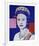 Reigning Queens: Queen Elizabeth II of the United Kingdom, 1985 (blue)-Andy Warhol-Framed Art Print