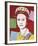 Reigning Queens: Queen Elizabeth II of the United Kingdom, 1985 (dark outline)-Andy Warhol-Framed Art Print